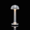 Luminaire de Table Imagilights Led Sans Fil Collection Moments Argenté Dôme