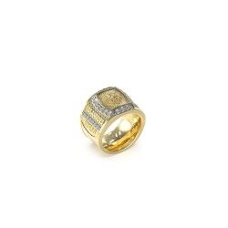 Men's Ring Guess JUMR05007JWYG64 Golden