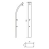 Douche Solaire Formidra Spring 30L Aluminium Rose