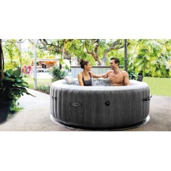 Inflatable Spa Intex Baltik Bubbles Luxury Grey Cerusé 4 Places