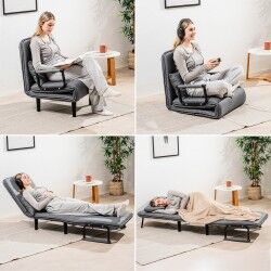 Poltrona Letto 1 Piazza Trasformabile 4 in 1 Softfa InnovaGoods