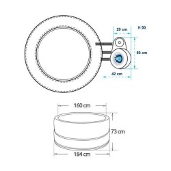 Spa portátil Vita Premium 6 plazas Netspa