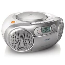 Rádio Cassete Philips AZ127/12 FM 2W Prateado