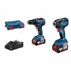 Conjunto de berbequim e acessórios BOSCH GDR 18V-200 + GSR 18V-55 + GBA 18V 2x4.0Ah + GAL 18V-40 18 V