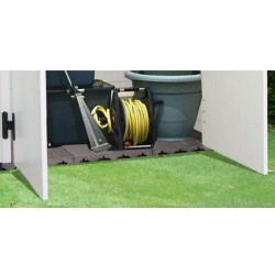 Habrita Solid Wood Garden Shelter 5,76 m2 con pavimento e tetto in piastre ondulate