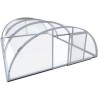 Aluminium en polycarbonaat zwembadoverkapping 394x854x140 Abrilios