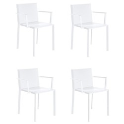 Lot de 4 fauteuils Vondom Quartz gris