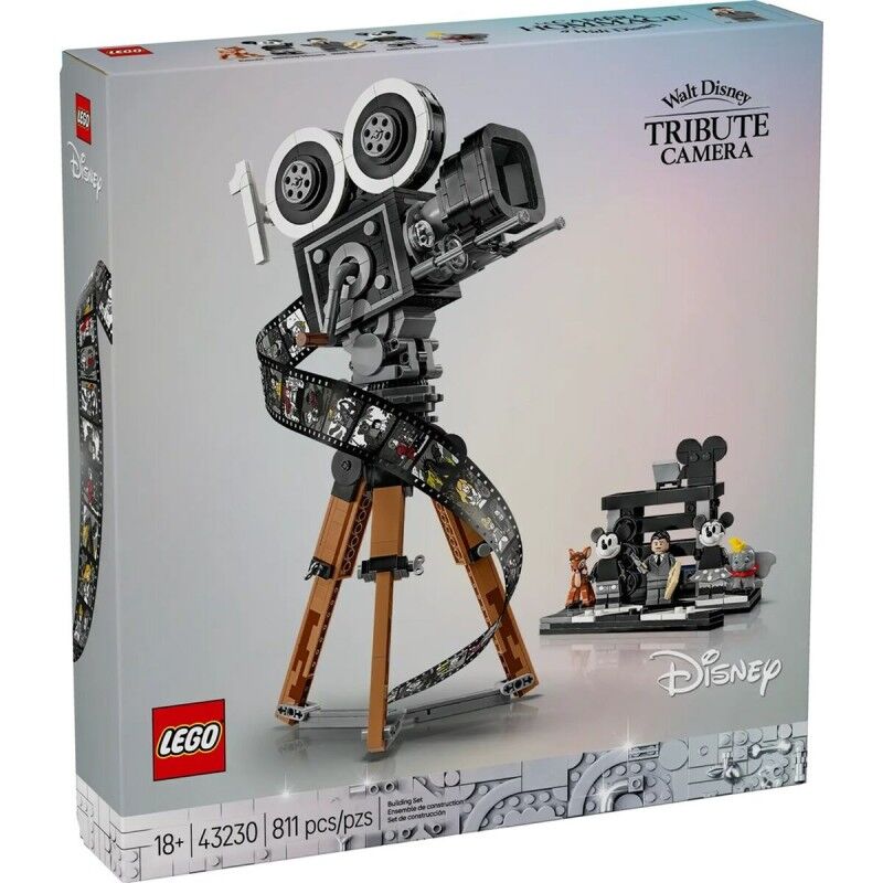 Jogo de Construção Lego DISNEY 43230 CÁMARA WALT DISNEY Multicolor 811 Peças