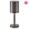 Lot de 2  Lampes Gatsby Prisma Fumée sans fil Vondom Led
