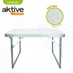 Tavolo Pieghevole Aktive Bianco 60 x 40 x 40 cm (4 Unità)