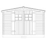 Abri de Jardin en Bois d’Épicéa Habrita 9.58 m2