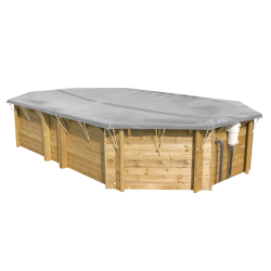 Couverture d’hiver piscines bois octogonales allongées OCTO Plus 840