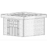 Abri de jardin en bois Habrita 14,75 m2 avec toit plat