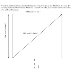 Galpão de jardim Habrita madeira maciça 25,37 m2 com telhado de aço plano
