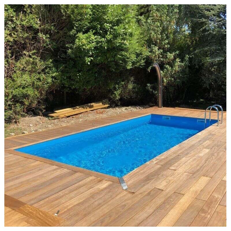 Piscine Bois Ubbink Linéa 500x1100 H140cm Liner Beige sable