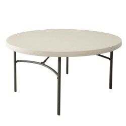 Side table Lifetime Cream 152 x 74 x 152 cm Steel Plastic