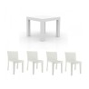  Jut Mesa 90 Table high Vondom grey