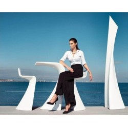 Ensemble Wing Table et Tabourets Vondom Blanc