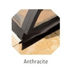 Abri de Piscine en Aluminium Anthracite 332 x 642 x 115