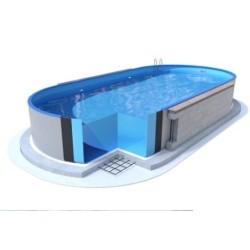 Oval Pool Azuro Ibiza 350x700 H120