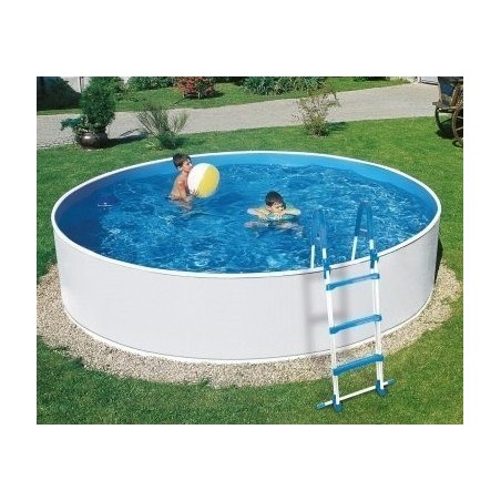 Swimming pool Azuro Round Graphite-white 360x120