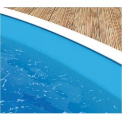 Piscina Azuro Round 360x120 stile pietre grigie con filtro a sabbia