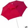 Guarda-sol Aktive Vermelho 280 x 263 x 280 cm (4 Unidades)