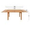 Tavolo Allungabile Aktive Legno di acacia 200 x 74 x 100 cm