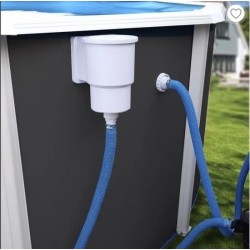 GRE Oval Pool White Fiji 500×300x120 mit Sandfilter