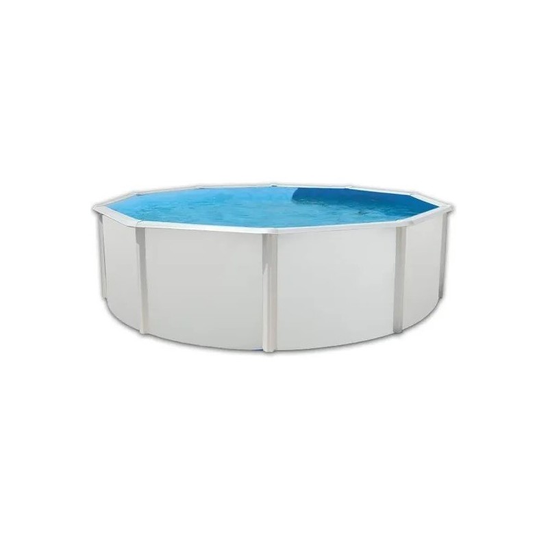 Piscine hors sol TOI Prestigio ronde 350x132 avec kit complet blanc