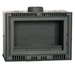 Ferlux Kalio Holzeinsatz aus Gusseisen mit Turbo 16 kW Kristallglas