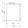 Insert à Bois Ferlux Milos en Fonte avec Turbo 16 kW