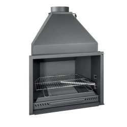 Fogão a lenha Ferlux com Forno 60 forno em aço de 16kW com vidro