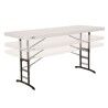 Table Klapptisch Lifetime Weiß Stahl Kunststoff 183 x 91 x 76 cm