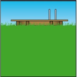 Piscina Madeira Sunwater 550x300 H140cm Forro Azul Ubbink