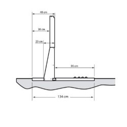 Piscine hors sol Ovale TOI Compact blanc 640x366x132 avec kit complet
