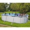 Oberirdischer Pool TOI Mallorca oval 550x366 mit komplettem Kit Anthrazit