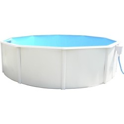 Above ground pool TOI Canarias round 350xH120 with complete white kit
