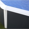 Oberirdischer Pool TOI Canarias rund 460xH120 mit komplettem Kit Anthrazit