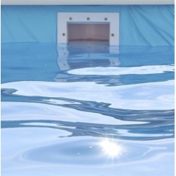 Above ground pool TOI Mallorca oval 640x366xH120 with complete kit White