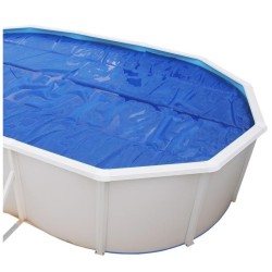 Piscine hors sol TOI Majorque ovale 550x366xH120 avec kit été complet Blanc