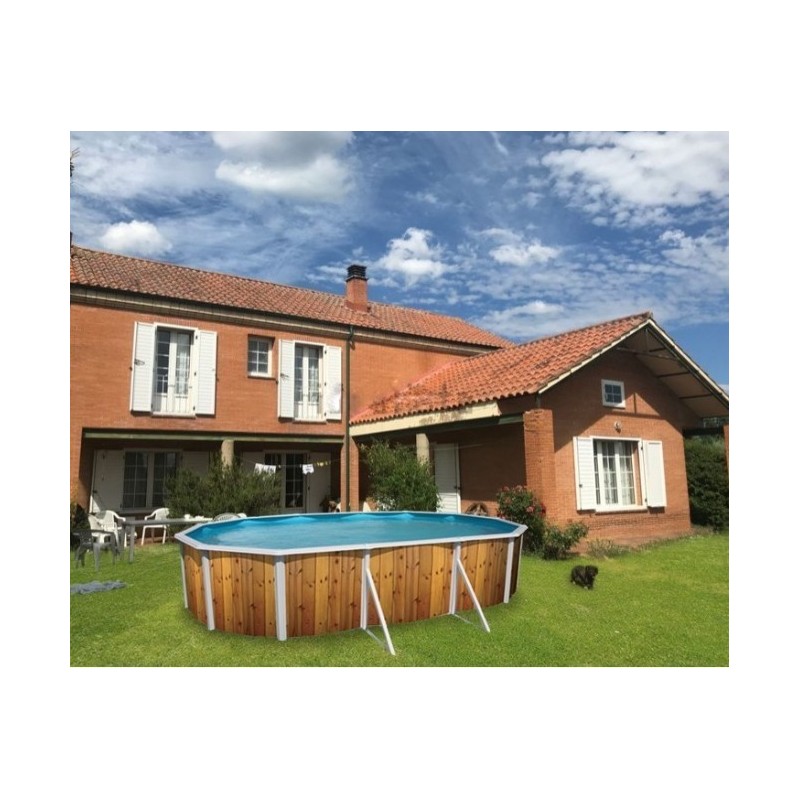 Piscina elevada TOI Veta ovalada 640x366xH120 con kit completo