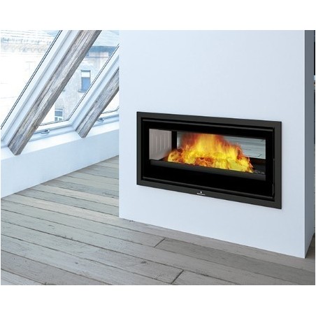 Insert à bois Bronpi Cairo 110-D Double Face Vision 15kW avec turbine