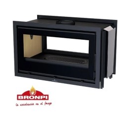 Insert à bois Bronpi Cairo 110-D Double Face Vision 15kW avec turbine