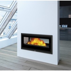 Wood insert Bronpi Cairo 110-D Double Face Vision 15kW with turbine