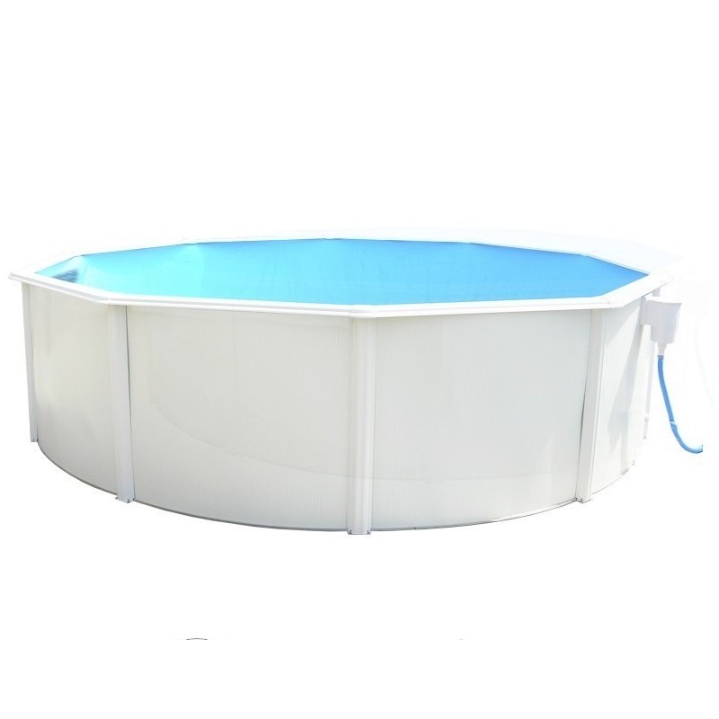 Oberirdischer Pool TOI Magnum rund 460x132 Kompakt Anthrazit