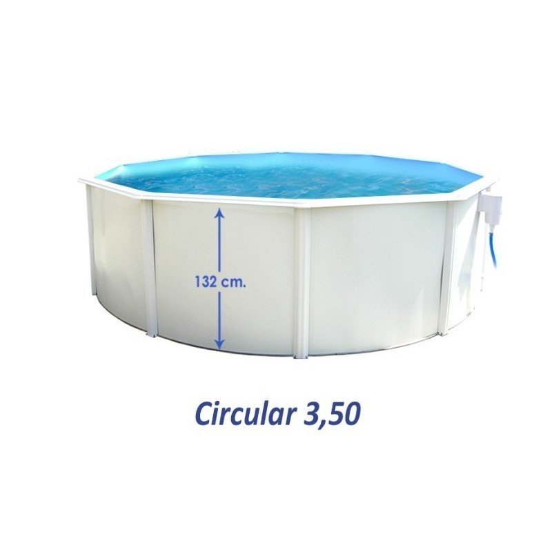 Piscina fuori terra TOI Magnum rotonda 350x132 Compact Bianco