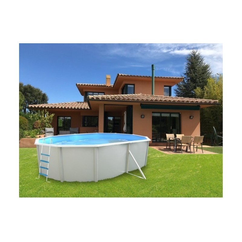 Piscina elevada TOI Magnum ovalada 640x366xH132 Compact White