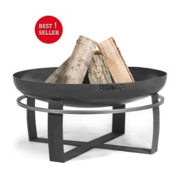 Braciere Viking King e treppiede 80cm con griglia in acciaio inossidabile