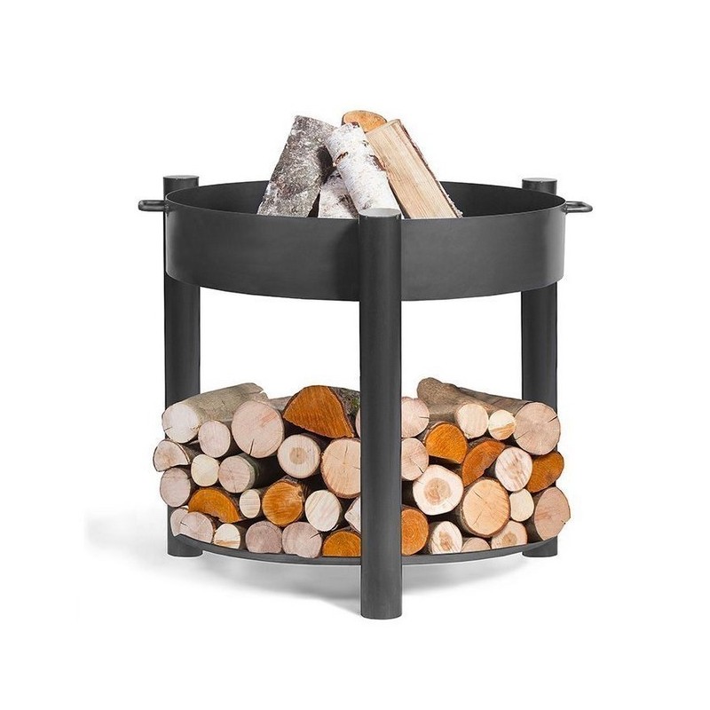 Viking King Brasero y Trípode 80cm con Parrilla de Acero Inoxidable